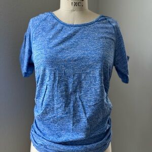Maternity Gym Workout Blue Top